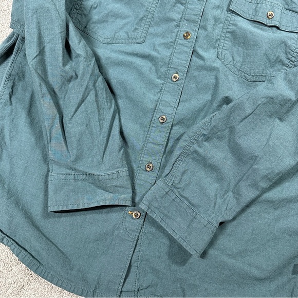 Carhartt Rugged Flex Bozeman Button Down Work Shirt Longsleeve Balsam Green 1X - Picture 11 of 15